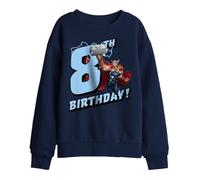 Marvel Thor Birthday 8 Kids Sweatshirt, Navy, 12-13