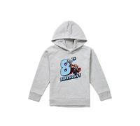 Marvel Thor Birthday 8 Youth Kids Pull-Over Hoodie, Athletic Heather in Grey | Size: 12-13 Years Marvel Grey 12-13 Years