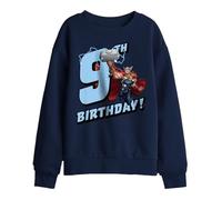 Marvel Thor Birthday 9 Kids Sweatshirt, Navy, 9-11