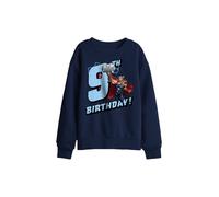 Marvel Thor Birthday 9 Kids Sweatshirt, Navy | Size: 5-6 Years Marvel Navy 5-6 Years