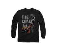 Marvel Thor Father's Day Mighty Dad Lightning Long Sleeve T-Shirt, Black | Size: XL Marvel Black XL