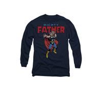 Marvel Thor Father's Day Mighty Father Long Sleeve T-Shirt, Navy Navy
