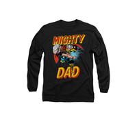 Marvel Thor Mighty Dad Long Sleeve T-Shirt, Black | Size: Medium Marvel Black M