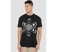Marvel Thunderbolts Asterisk Hero Icons T-Shirt, Black Black 5XL