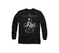 Marvel Thunderbolts Red Guardian Highlight Long Sleeve T-Shirt, Black | Size: Medium Marvel Black M