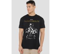 Marvel Thunderbolts Red Guardian Highlight T-Shirt, Black | Size: Medium Marvel Black M