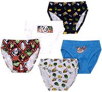 Marvel - Underwear for boys Multipack - 5 Pack Of Boys - 100% Cotton - Variety Of Designs - Official Merchandise - 2 to 7 Years Black
