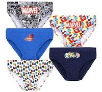 Marvel - Underwear for boys Multipack - 5 Pack Of Boys - 100% Cotton - Variety Of Designs - Official Merchandise - 3/4 Years Black