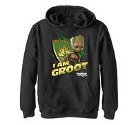 Marvel Unisex Children^Boy's Grrot Slam Hoodie, Schwarz, S