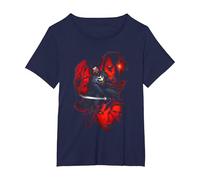 Marvel Universe Blade Faces T-Shirt, Women's Plus, Navy Blue, 6X