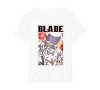 Marvel Universe Blade Snarl T-Shirt, Women's Plus, White, 6X