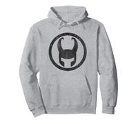 Marvel Universe Loki Icon Pullover Hoodie, Adult Unisex, Heather Grey, Large