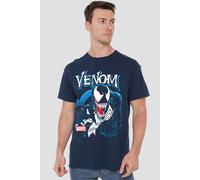 Marvel Venom Antihero T-Shirt in Navy | Size: Large Marvel Navy L