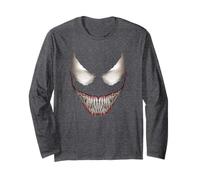 Marvel Venom Big Face Grin Halloween Costume Long Sleeve T-Shirt