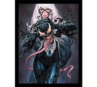 Marvel Venom Black Cat Vol 1 Framed Poster in Grey Marvel Grey