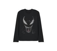 Marvel Venom Brock Large Face Long Sleeve T-Shirt, Black Black L