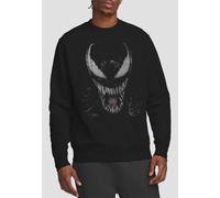 Marvel Venom Brock Large Face Sweatshirt, Black Black S