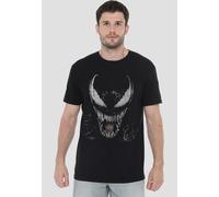 Marvel Venom Brock Large Face T-Shirt, Black | Size: Medium Marvel Black M