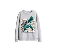 Marvel Venom Comic Kids Sweatshirt, Athletic Heather in Light Grey | Size: 9-11 Years Marvel Light Grey 9-11 Years