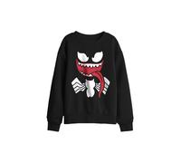 Marvel Venom Face Kids Sweatshirt, Black | Size: 5-6 Years Marvel Black 5-6 Years