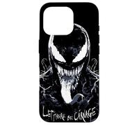 Marvel Venom: Let There Be Carnage Eddie Brock Black Case for iPhone 16 Pro