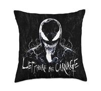 Marvel Venom: Let There Be Carnage Eddie Brock Black Throw Pillow, 18x18, Multicolor