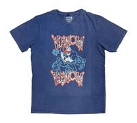 Marvel Venom Neon Light Outline Stone Wash T-Shirt in Blue | Size: Medium Marvel Blue M