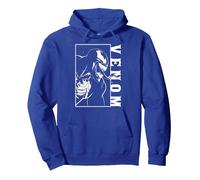 Marvel Venom Side View Tongue Out Pullover Hoodie, Adult Unisex, Royal Blue, X-Large