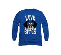 Marvel Venom Valentine's Day Love Bites Long Sleeve T-Shirt, Royal | Size: XL Marvel Royal XL