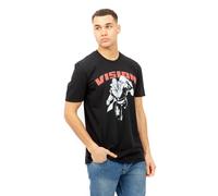 Marvel Vision Cotton Mens T-Shirt Black Marvel Black M