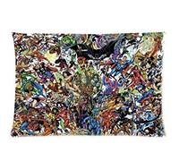 Marvel vs Dc comics Pillowcase Soft Zippered Throw Pillow Cover Cushion Case Covers Fasfion Design Two Sides Printed 16x24 Inches