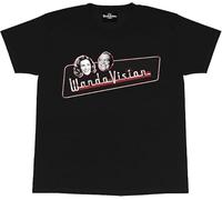 Marvel WandaVision Character Faces T-Shirt, Kids, 5-13 Years, Black (UK, Alpha, 3XL, Regular, Regular, Black)