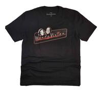 Marvel Wandavision Red Logo T Shirt In Black Black