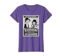 Marvel WandaVision Westview Presents Retro Magician Poster T-Shirt, Women, Purple Heather, Small