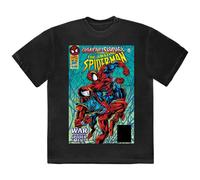 (L, Black) War Of The Spider Men Comic Cover T Shirt