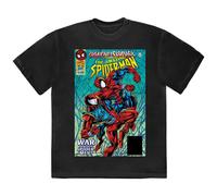 War Of The Spider Men Comic Cover T Shirt Marvel Black M
