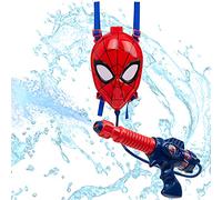 Marvel Water Gun Backpack Spiderman Toys Marvel Gifts for Boys (Red/Blue Spiderman)