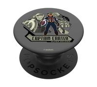Marvel What If Captain Carter Badge PopSockets Swappable PopGrip