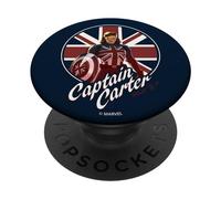 Marvel What If Captain Carter British Flag PopSockets Swappable PopGrip