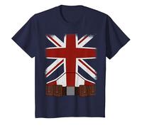 Marvel What IF...? Captain Carter Costume T-Shirt, Youth, Navy Blue, Medium