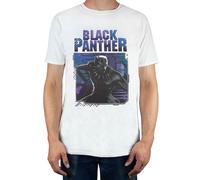 Marvel White Black Panther Short Sleeved T-Shirt Mens