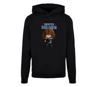 Marvel Winter Soldier Bucky Toon Hoodie In Black Black