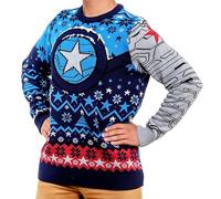 Marvel Winter Soldier Christmas Jumper Gift for Men or Women (Size: XS) Multicolored