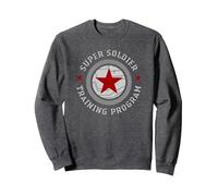 Marvel Winter Soldier Super Soldier Training Program Sweatshirt, Adult Unisex, Dark Heather Grey, X-Large