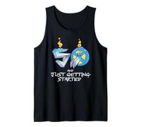 Marvel Wolverine 50 and Just Getting Started 50th Birthday Tank Top