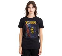Marvel Wolverine Backstreet Strike Ladies T Shirt, Black, X-Large