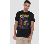 Marvel Wolverine Backstreet Strike T-Shirt, Black Black XXXL