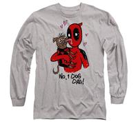 Marvel Wolverine Deadpool Dogpool No.1 Dog Dad T Shirt, Heather Grey, XL