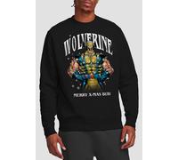 Marvel Wolverine Merry Xmas Bub Sweatshirt, Black Black L