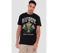 Marvel Wolverine Merry Xmas Bub T-Shirt, Black Black 4XL